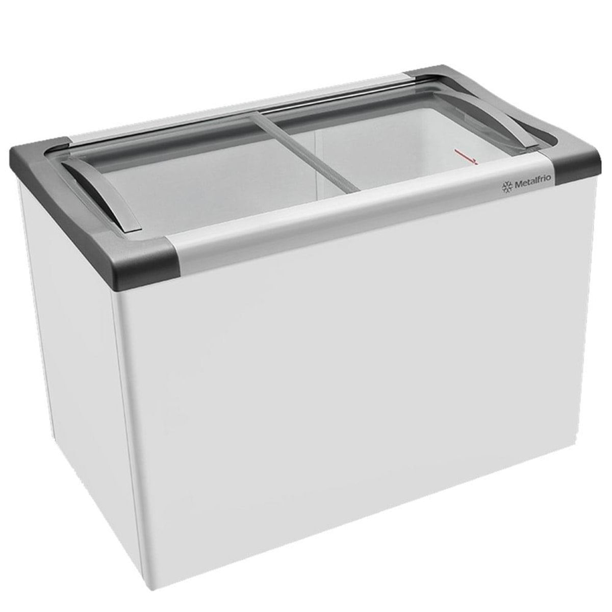 Freezer Horizontal Congelados Tampa Vidro 318L Nf40 Metalfrio 127V