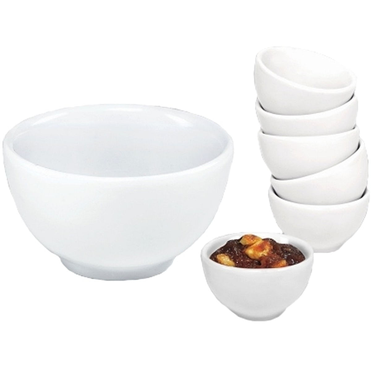 Tigela Sobremesa Japonesa Bowl Consomê Cumbuca 07 Peças 181