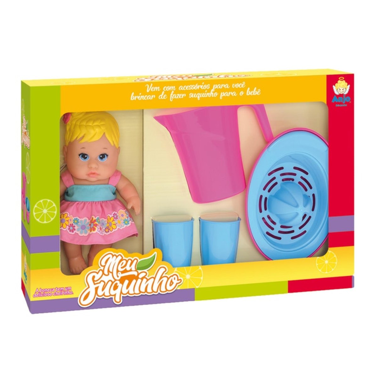 Boneca Meu Suquinho - Faz De Verdade - Anjo