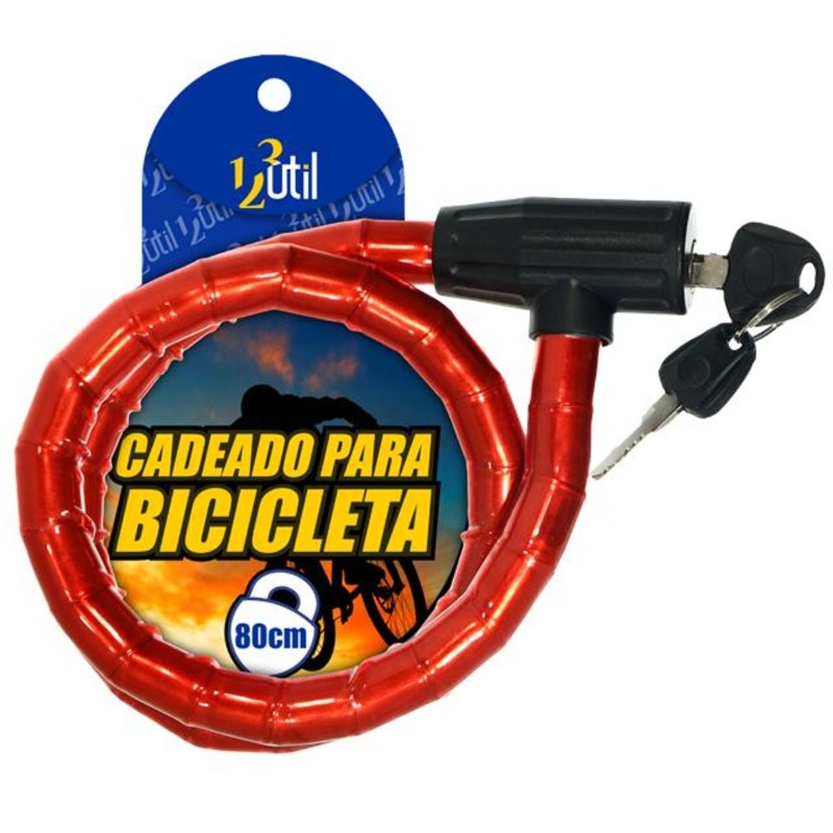 Cadeado Para Bicicleta 80 Cm