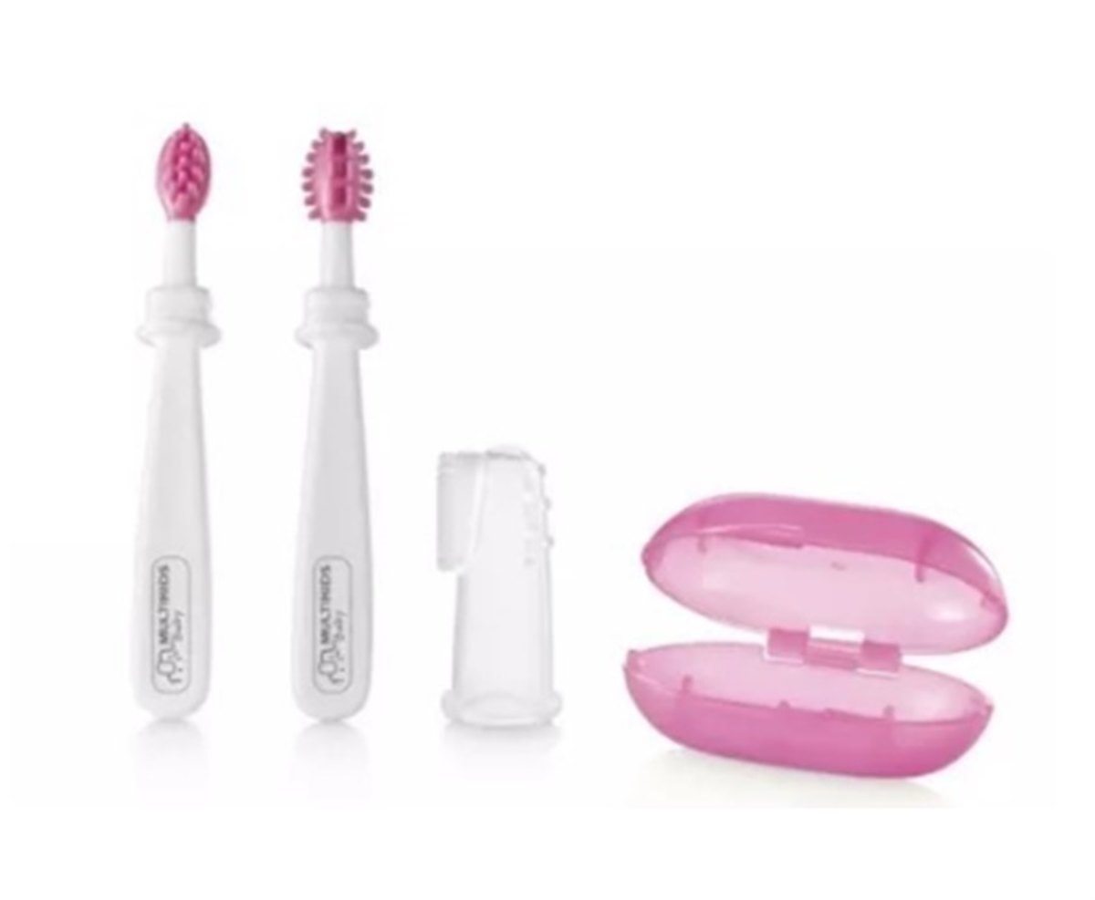 Kit De Higiene Oral Rosa 0+M - Multikids