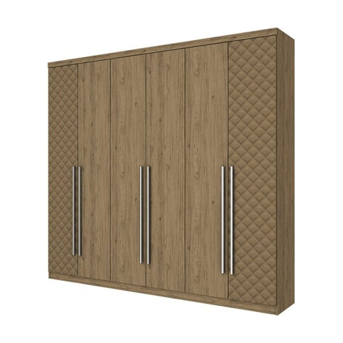 Guarda-Roupa Casal 6 Portas Henn Jade D139 Rustico