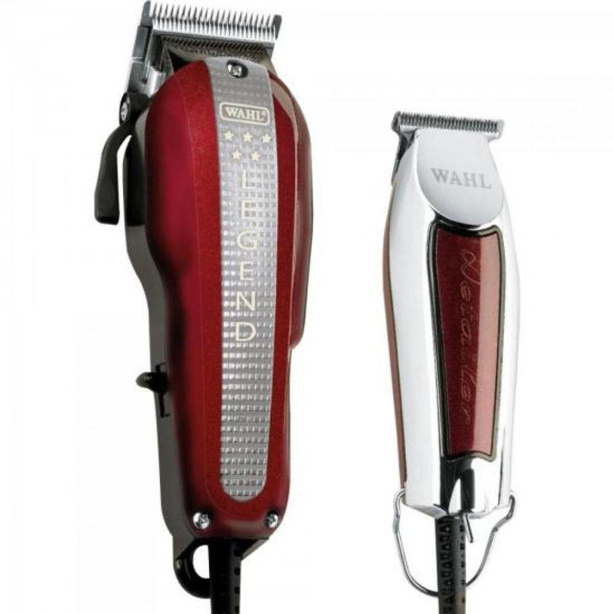 Kit Máquina De Corte Wahl Magic Clip E Detailer , Vermelho/Branco - 220V
