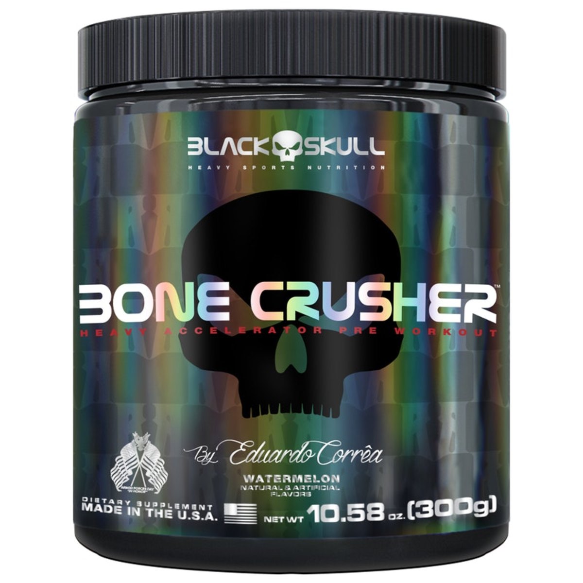 Bone Crusher - 300G - Black Skull - Watermelon