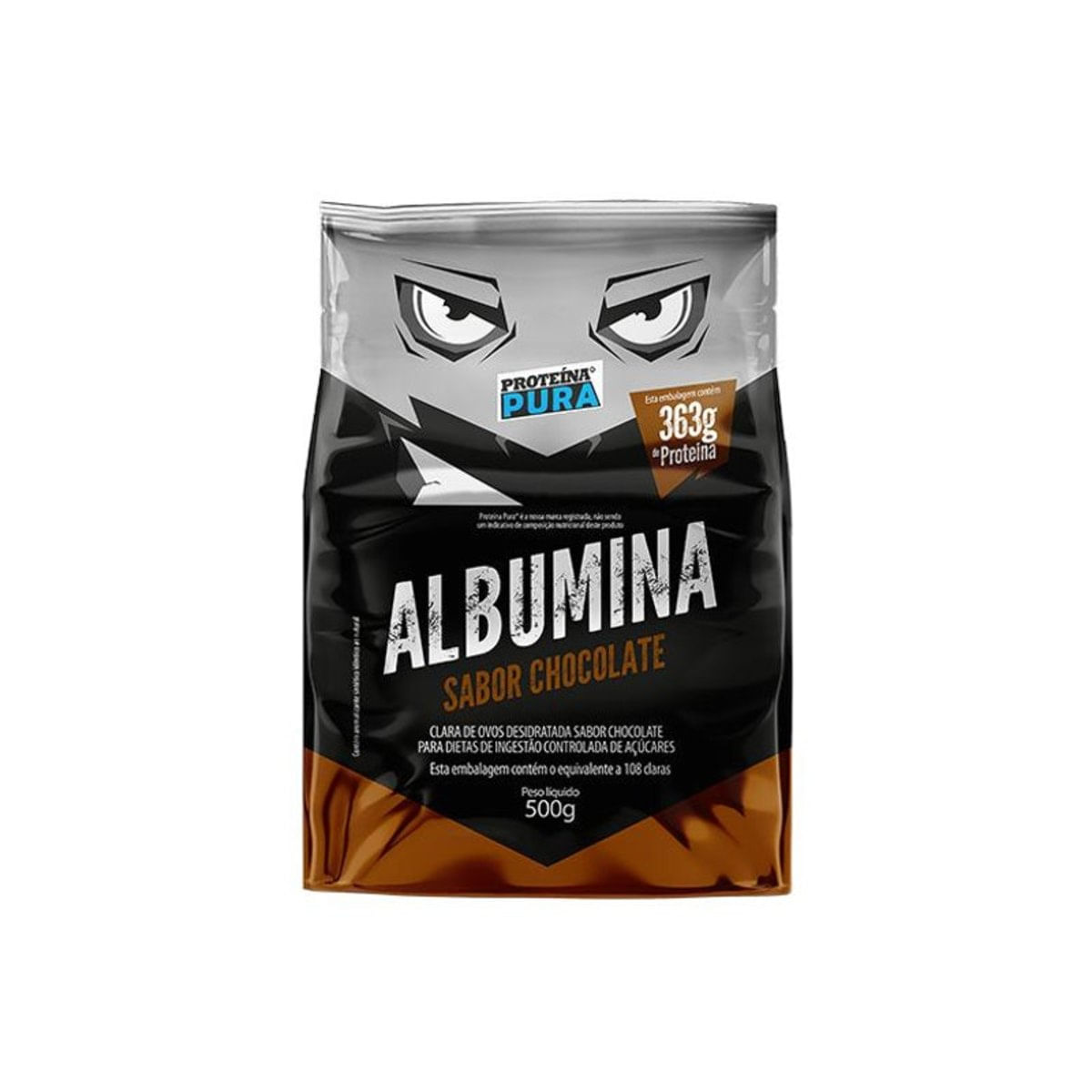 Albumina 500G Clara De Ovo Em Pó Chocolate Proteína Pura