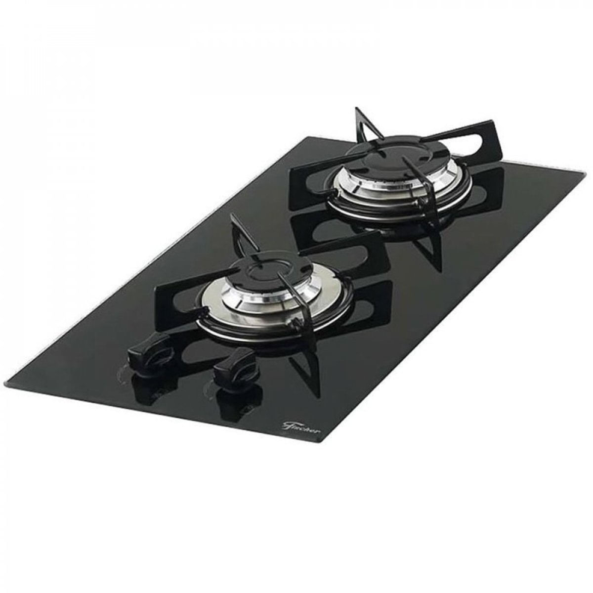 Cooktop 2 Bocas Fischer Com Mesa De Vidro Preto