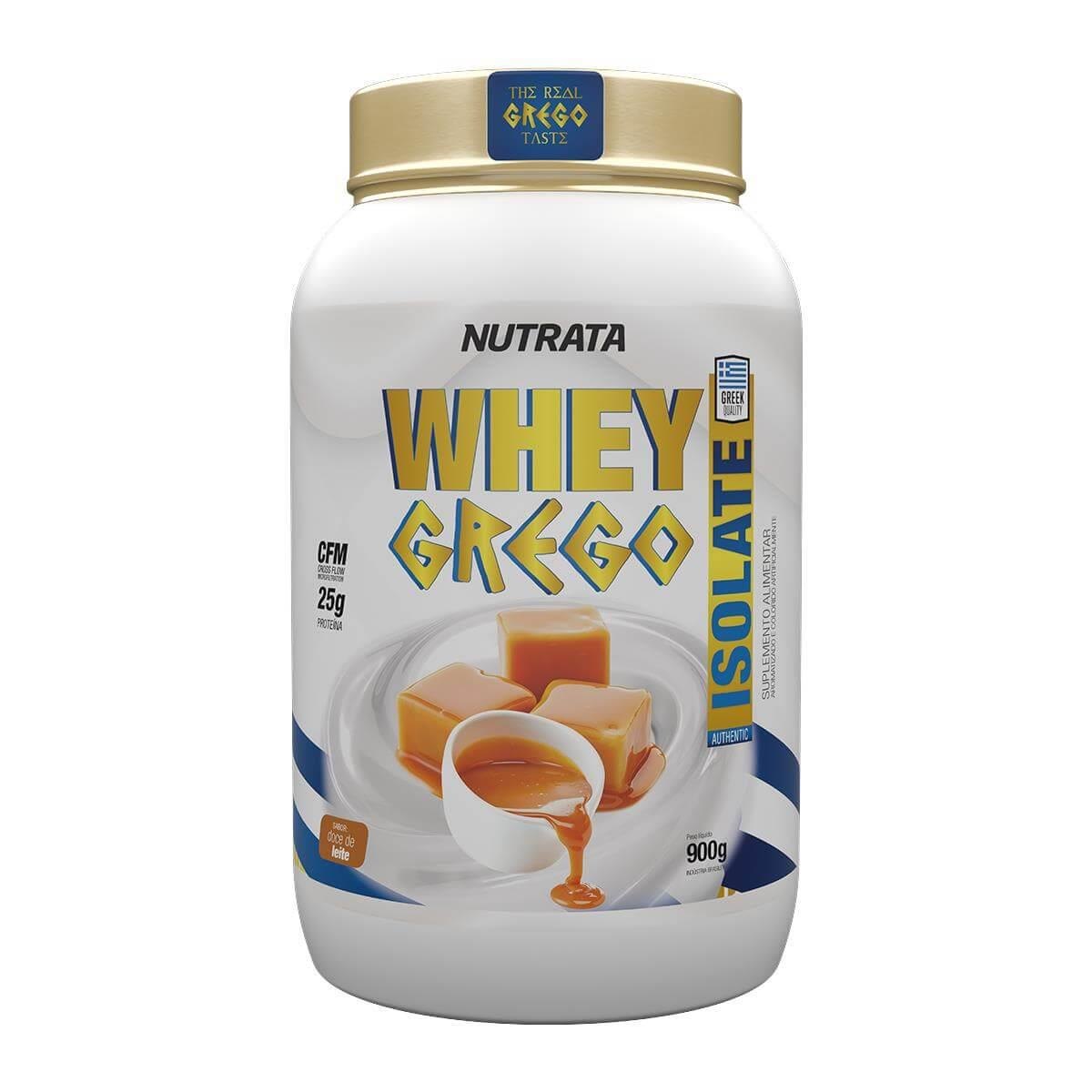 Whey Grego Isolate 900Gr - Nutrata Doce De Leite