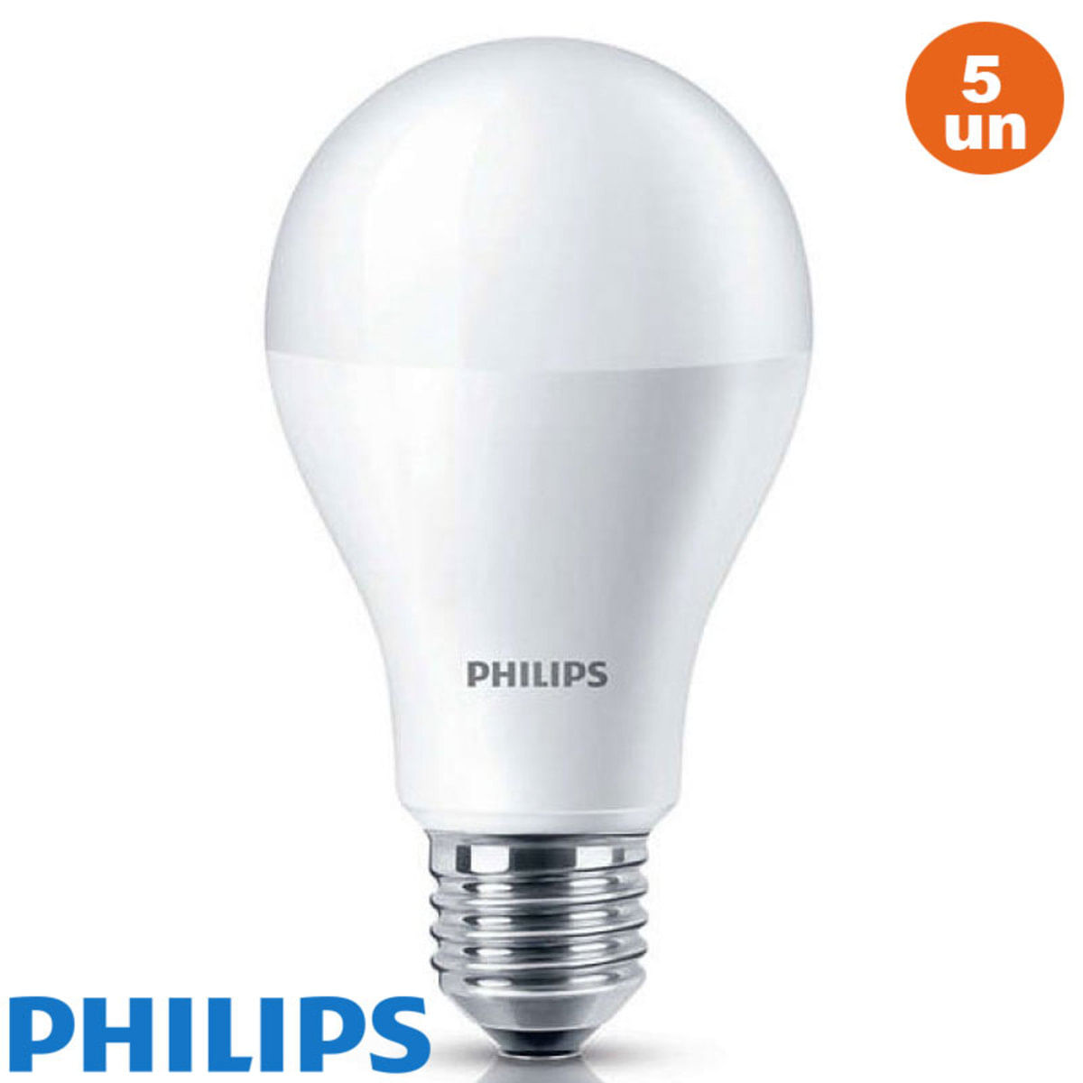 5 Lâmpadas Led Philips Bulbo 13,5W 1521Lm Branco Quente Frio