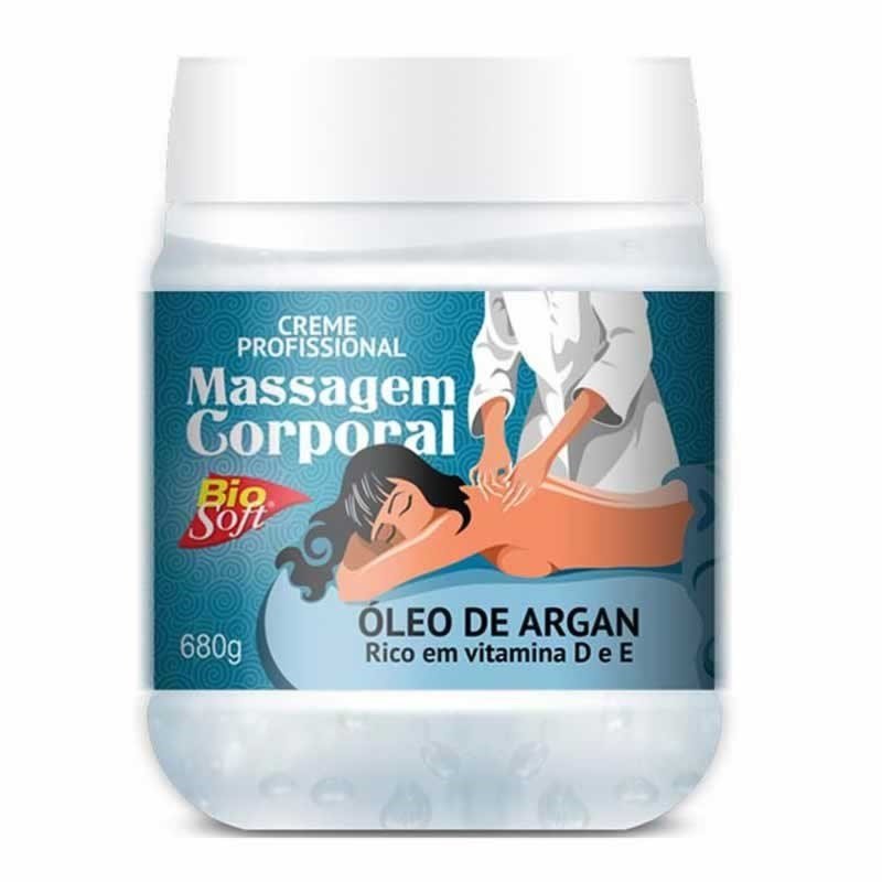 Creme Para Massagem Corporal Bio Soft Òleo De Argan 680G