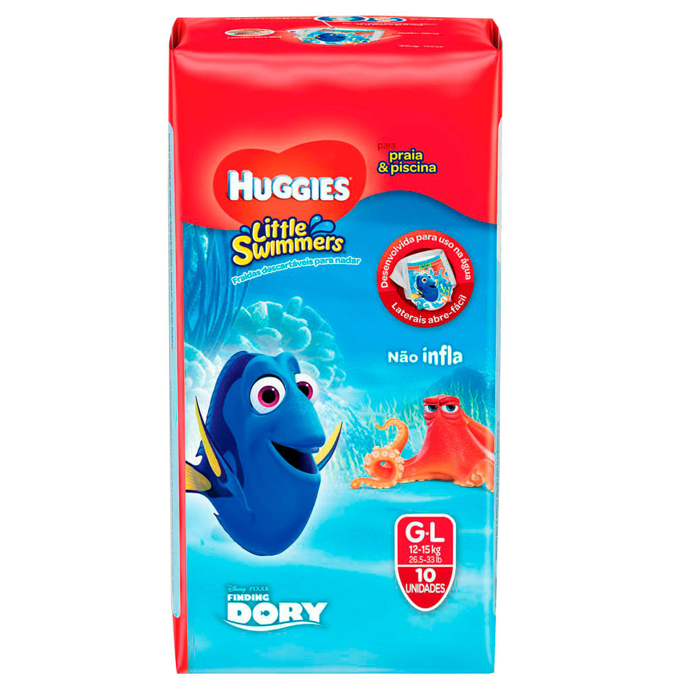 Fralda Huggies Little Swimmers G 10 Unidades