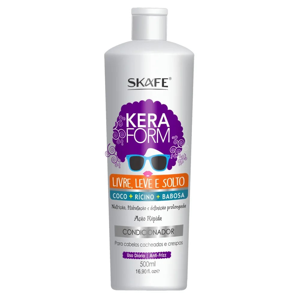 Condicionador Skafe Keraform Livre Leve E Solto 500Ml