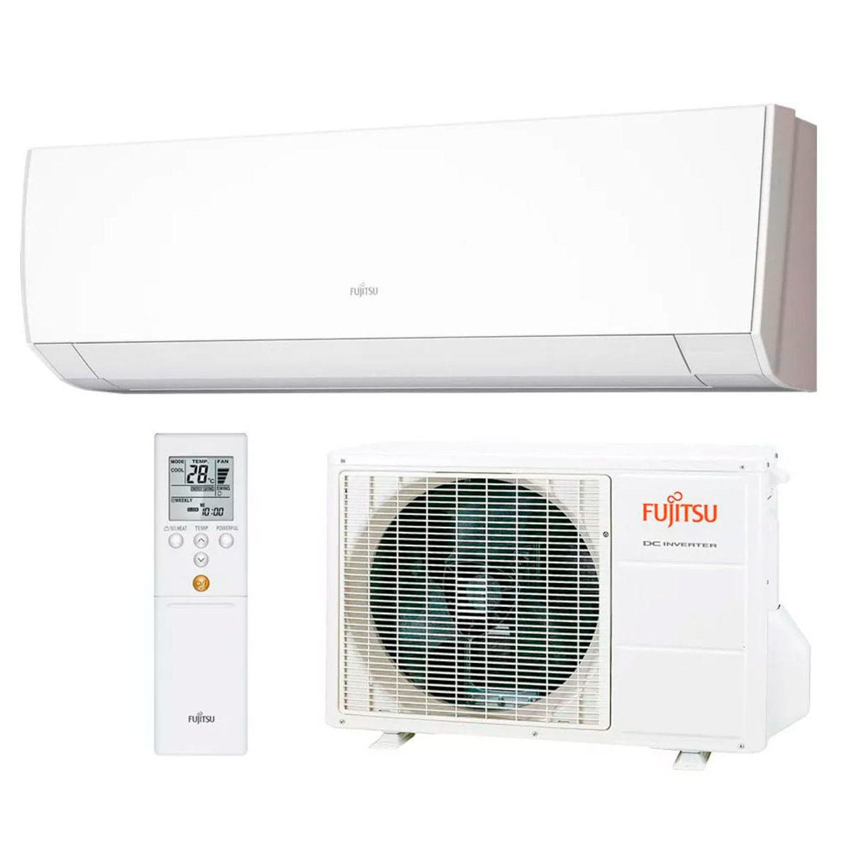 Ar Condicionado Split Hi Wall Inverter Fujitsu 12.000 Btus Quente E Frio 220V