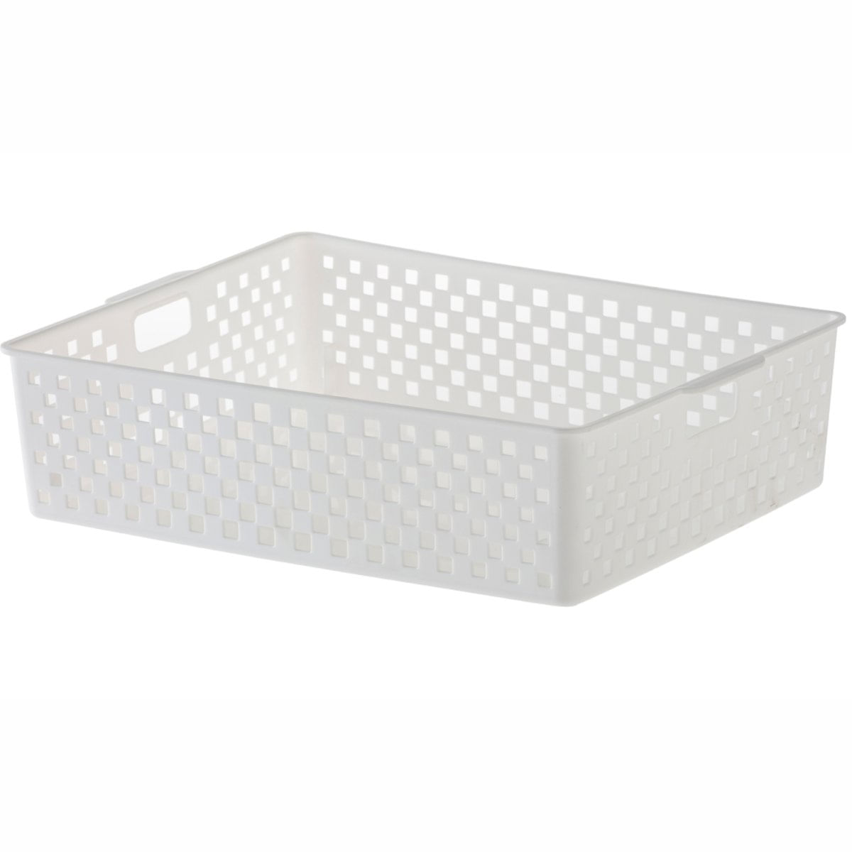 Cesto (Caixa) Organizador Quadratta Branco 34X27x9cm Ref. 889