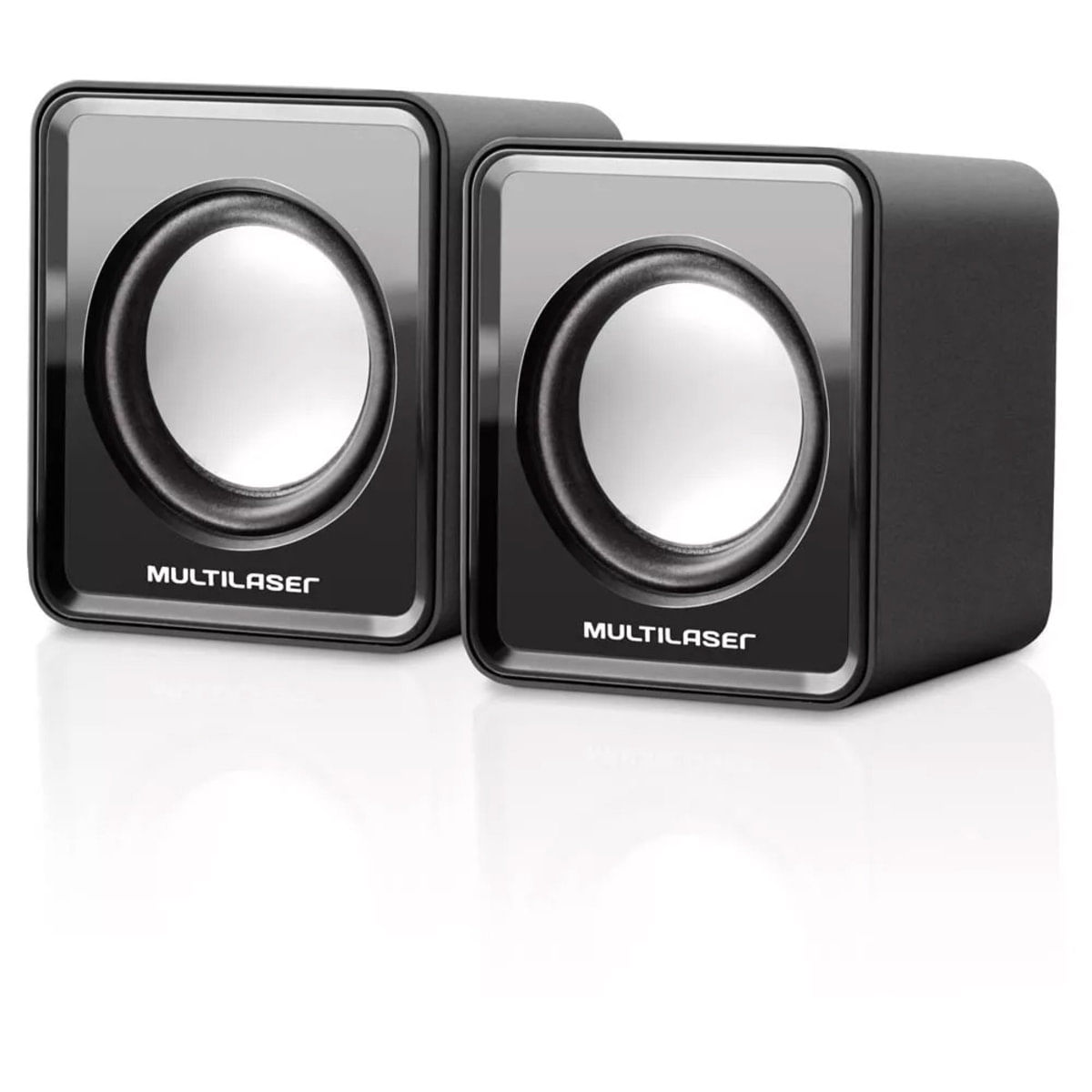 Caixa De Som Multilaser 2.0 Mini 3W Rms Preta - Sp144