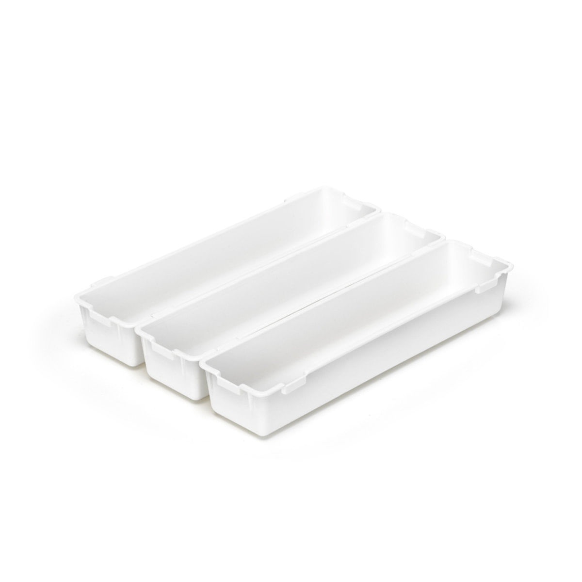 Organizador De Gavetas Conjunto Com 3 Unidades 25,5X7x8cm Ref. 5009 Arthi