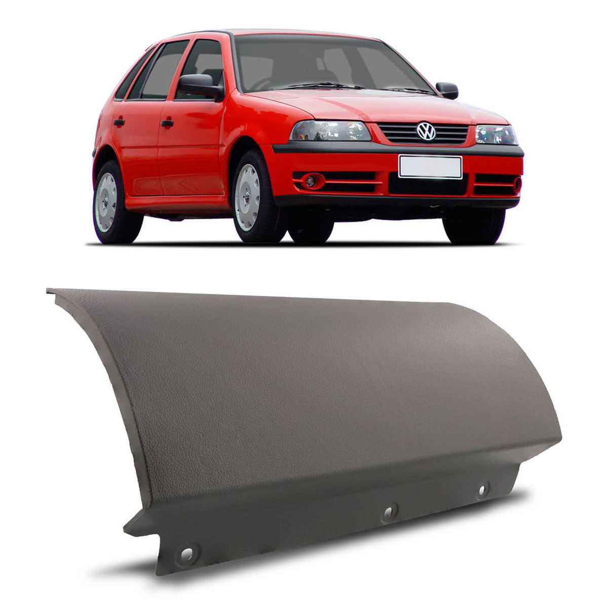 Moldura Painel Tampa Airbag Falso Gol Saveiro Parati G3 2000 A 2005 Cinza Flanel Encaixe Sob Medida