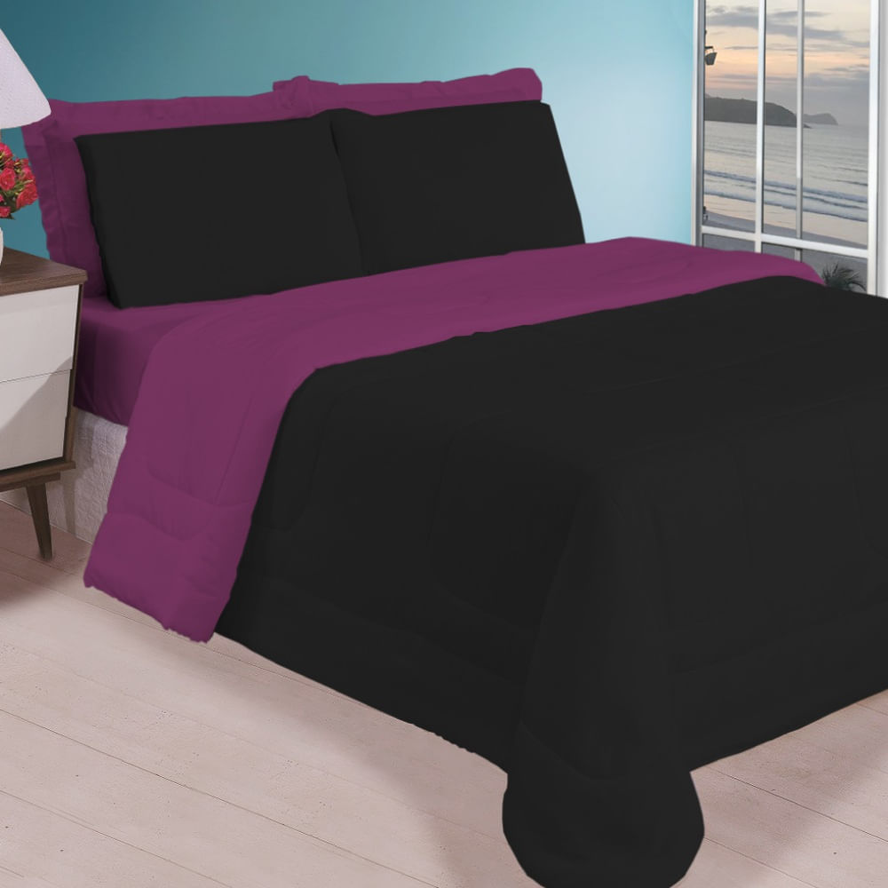 Preto e Roxo