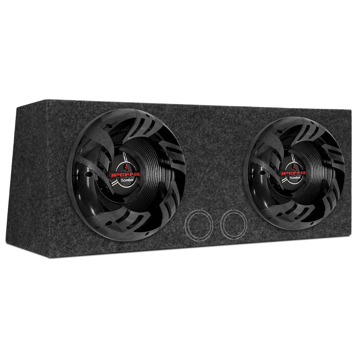 Caixa Som Dutada 70L Mdf E Agl Carpete + Par Subwoofer Bomber Upgrade 12 Polegadas 700W Rms
