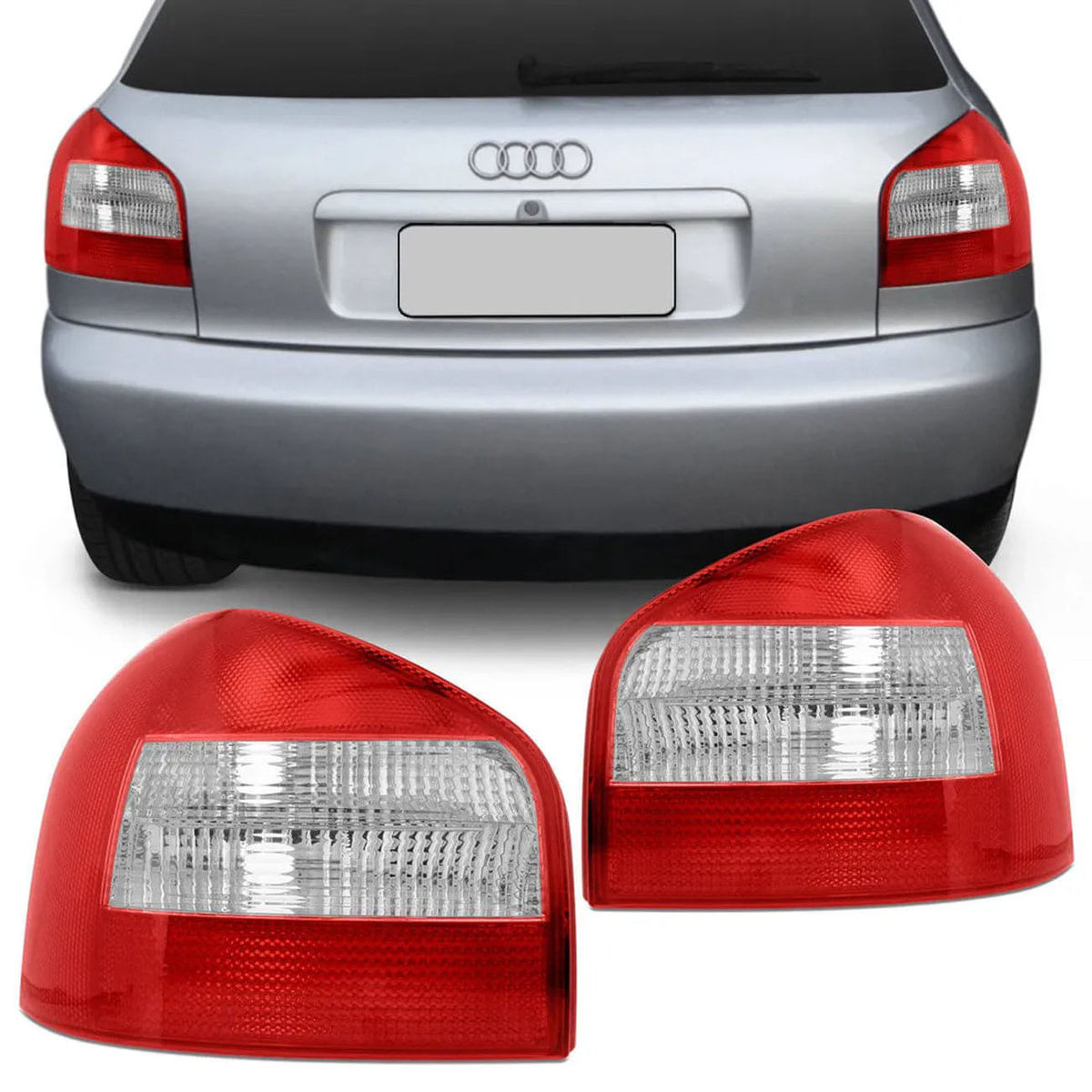 Par Lanterna Traseira Audi A3 2001 2002 2003 2004 2005 2006 Serve A3 1997 1998 1999 2000 Bicolor