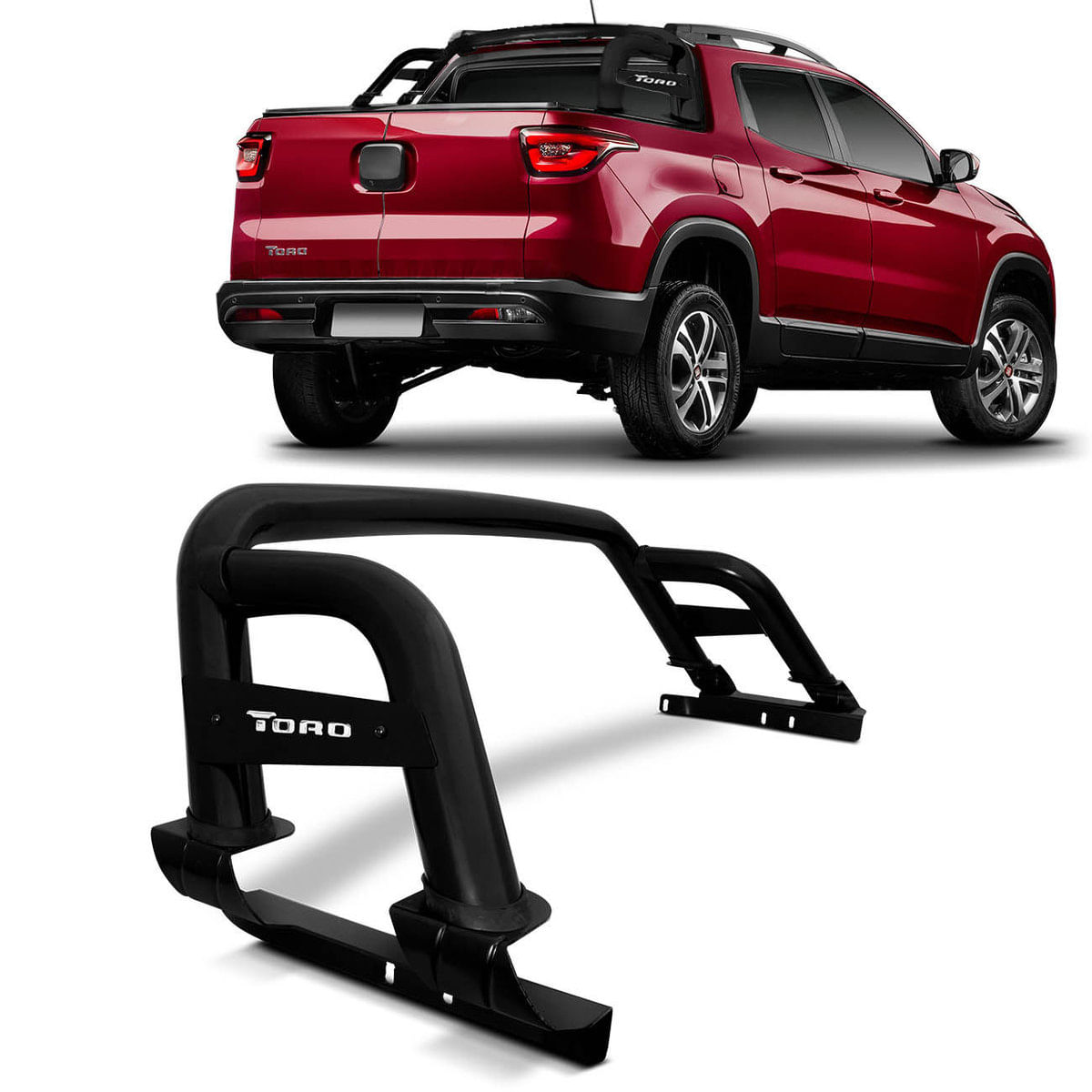 Santo Antônio Fiat Toro Preto 2016 2017 2018 2019 2020 Para Espaço Para Capota Track Modelo Original