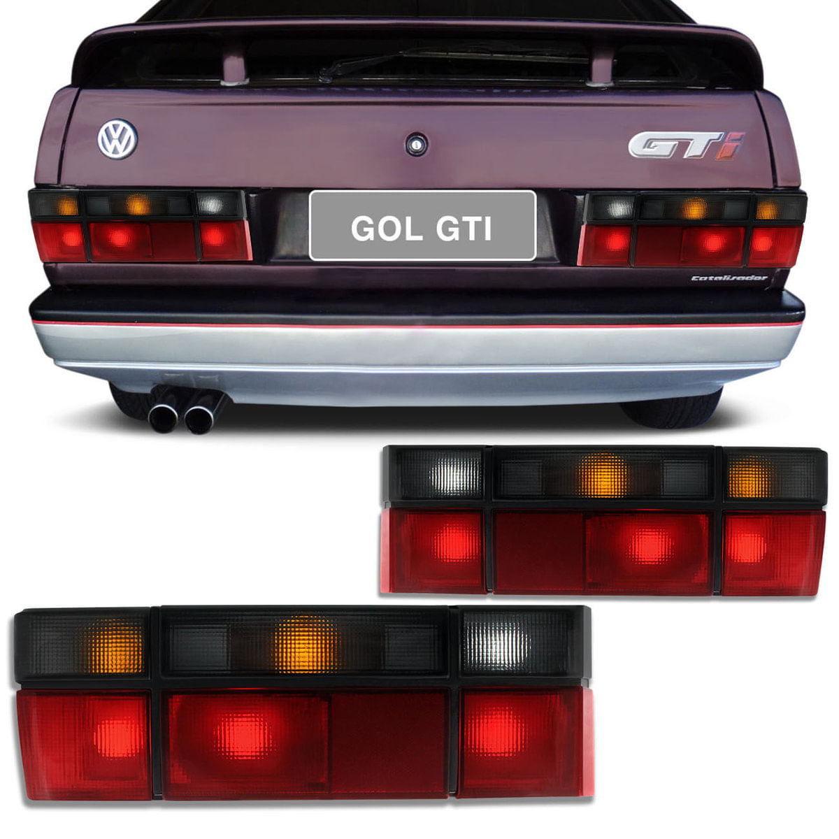 Par Lanterna Traseira Gol G1 1987 1988 1989 1990 1991 1992 1993 1994 1995 Fumê