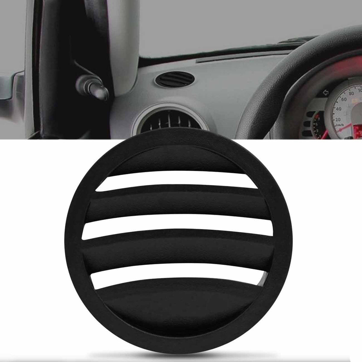 Difusor De Ar Superior Painel Volkswagen Gol Saveiro Parati G3 2000 A 2005 G4 2006 A 2008 Preto