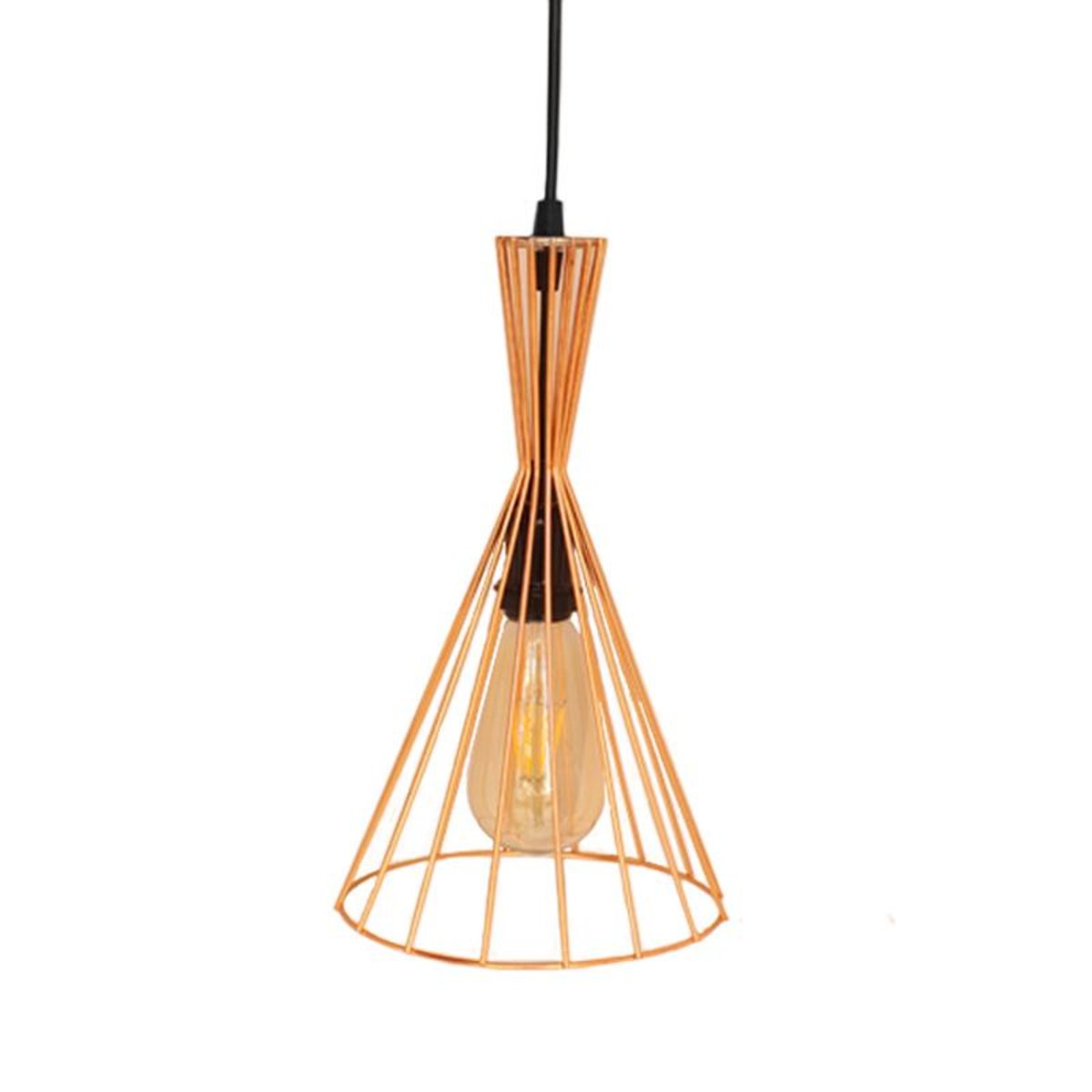 Pendente Aramado Funil Tom Dixon Cobre Para 1Xe27