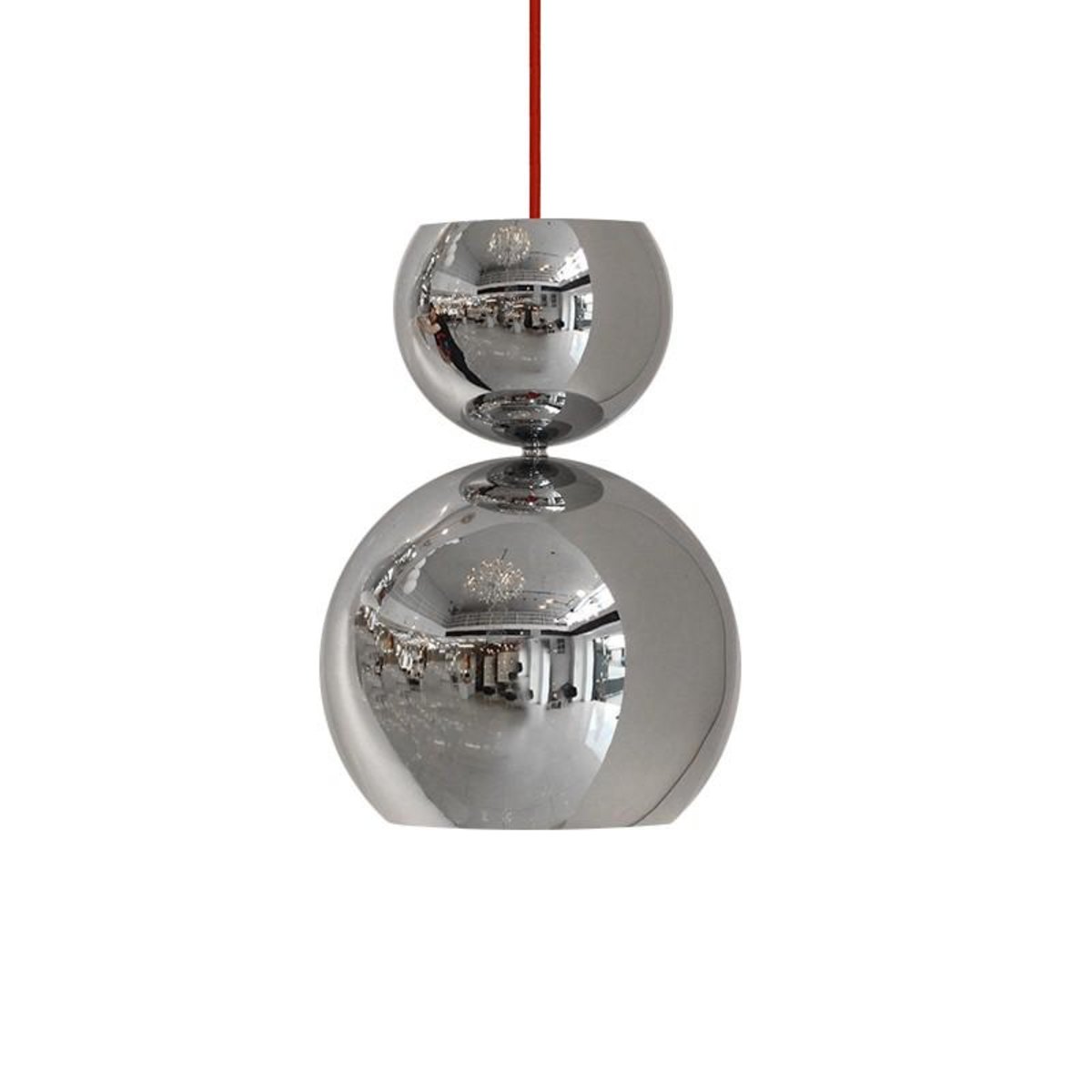 Pendente Occa Cromada Para 1 Lâmpada E-27 Ht-Occa