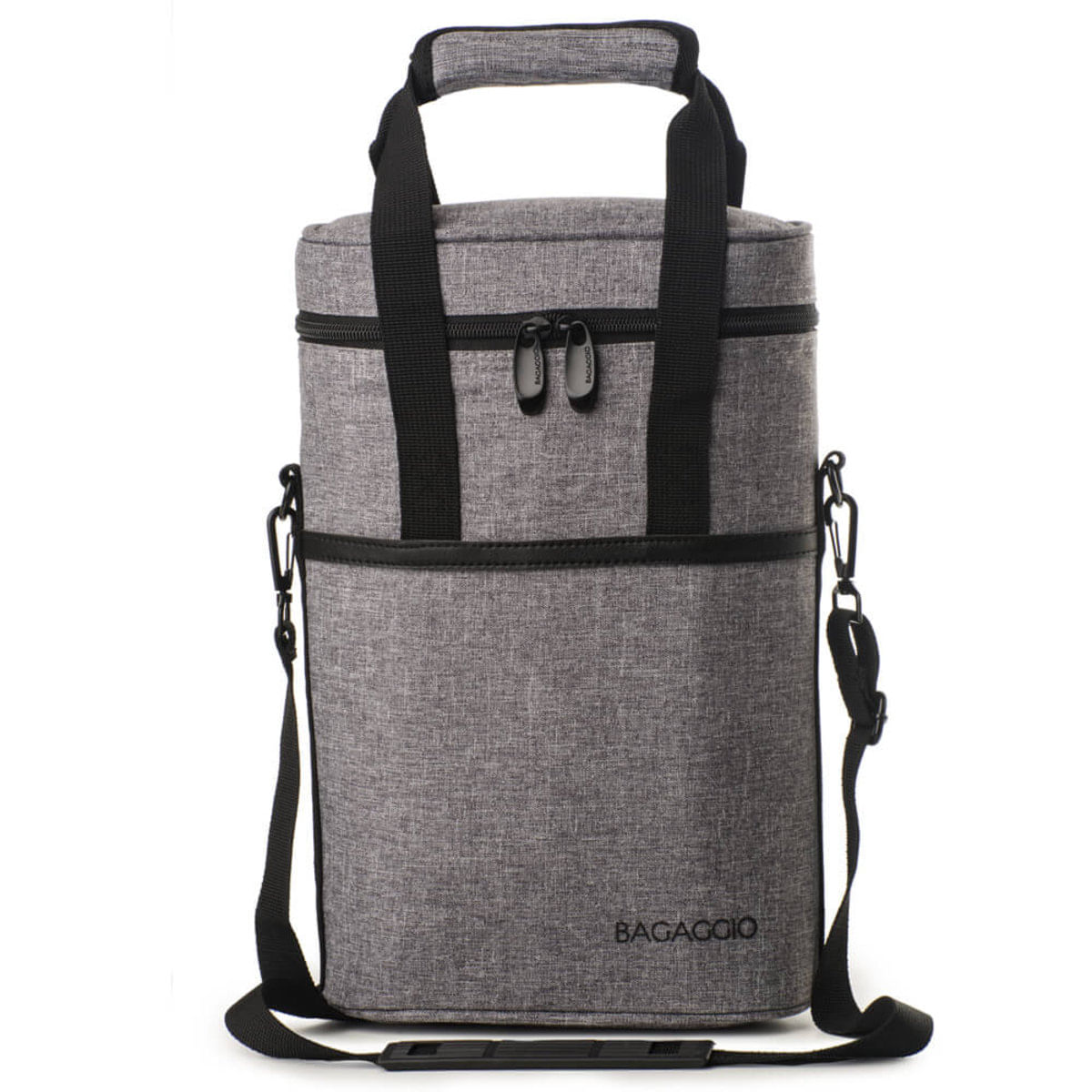 Wine Bag Para 2 Garrafas Cinza/U