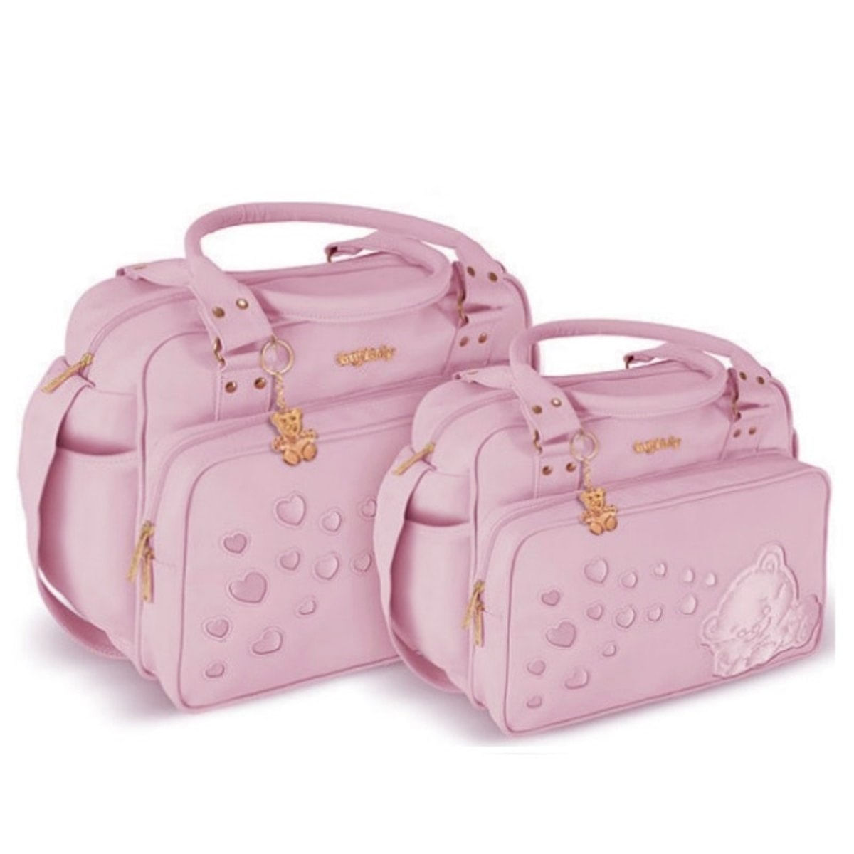 Kit Bolsa Bebê Maternidade Rosa Bk211