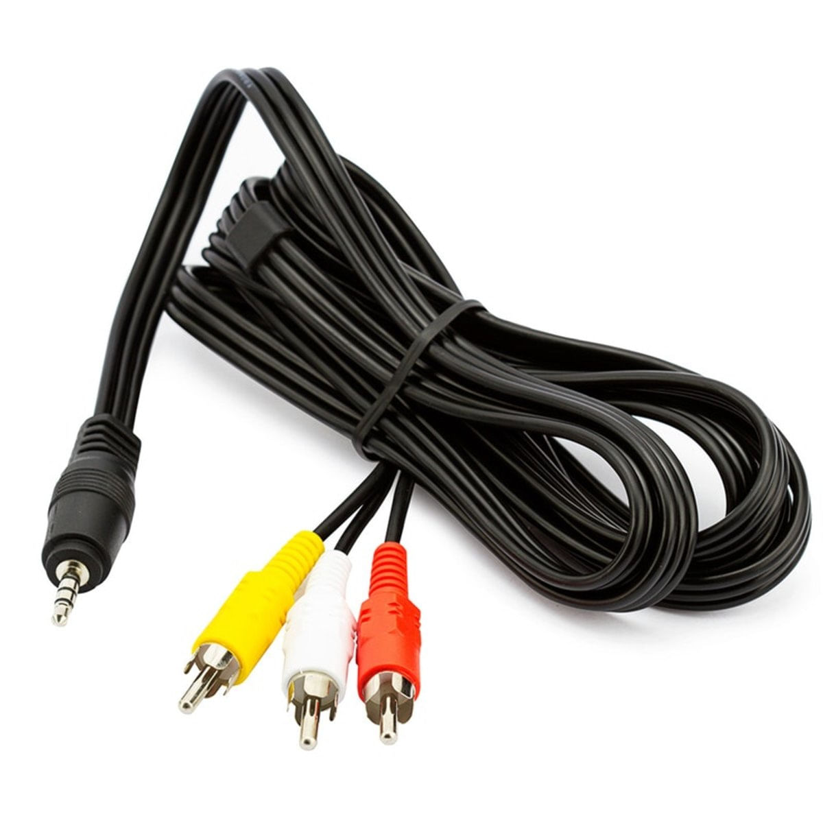Cabo P2 X Av 3 Rca Tv Lcd Gps Dvd Áudio Vídeo