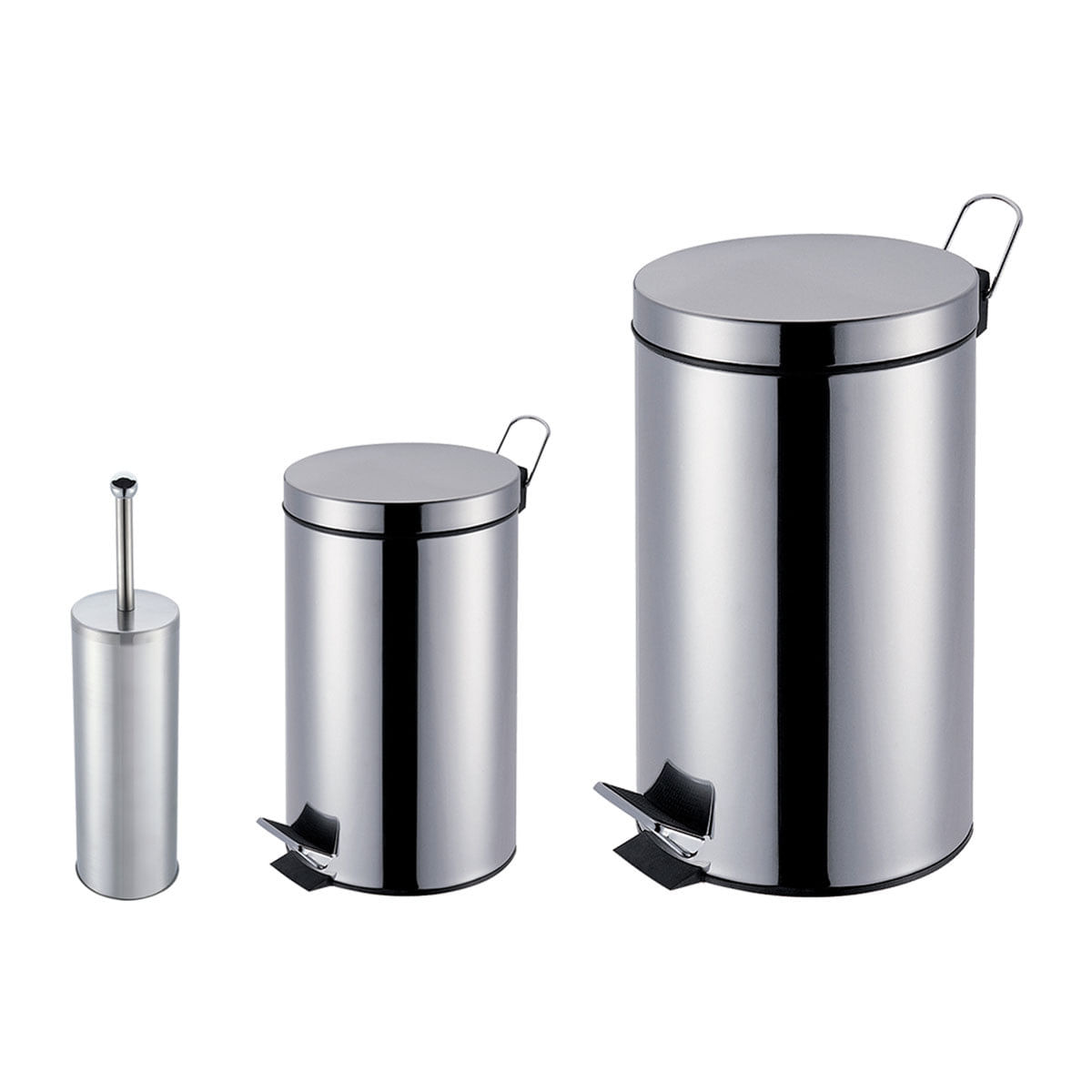 B1-8658455-8658480-8098930_Conjunto-com-2-Lixeiras-em-Aco-Inox-com-Pedal--5-e-12-Litros---1-Escova-Sanitaria-em-Aco-Inox-com-Suporte_1_Zoom