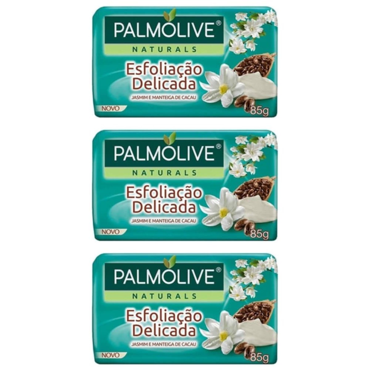 Palmolive Naturals Esfoliação Delicada Sabonete Jamim 85G (Kit C/03)